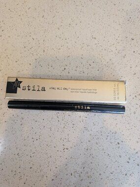 Stila Stay All Day Waterproof Liquid Eye Liner Intense Black NEW